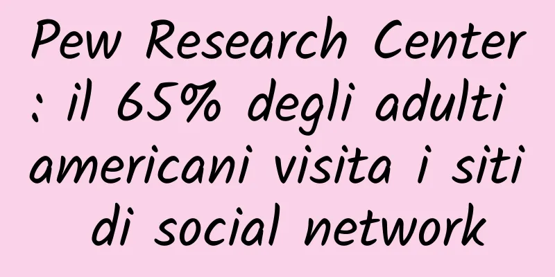 Pew Research Center: il 65% degli adulti americani visita i siti di social network