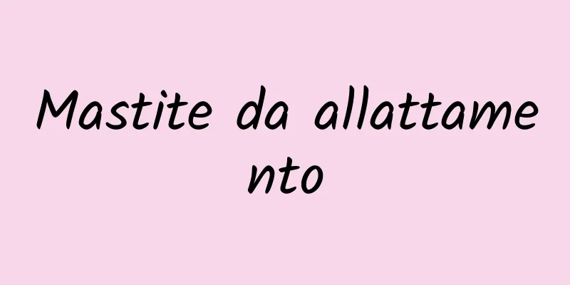 Mastite da allattamento