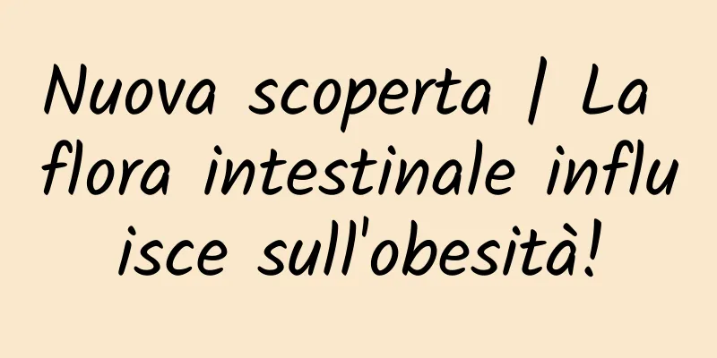 Nuova scoperta | La flora intestinale influisce sull'obesità!