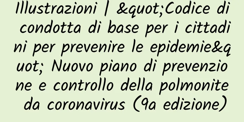 Illustrazioni | "Codice di condotta di base per i cittadini per prevenire le epidemie" Nuovo piano di prevenzione e controllo della polmonite da coronavirus (9a edizione)