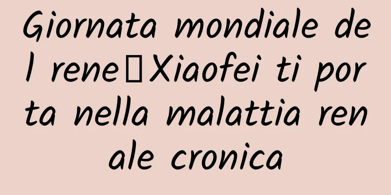 Giornata mondiale del rene丨Xiaofei ti porta nella malattia renale cronica