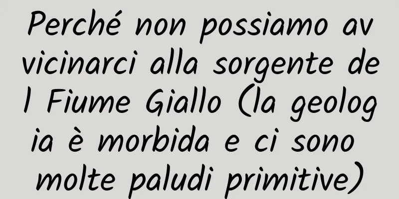 Perché non possiamo avvicinarci alla sorgente del Fiume Giallo (la geologia è morbida e ci sono molte paludi primitive)