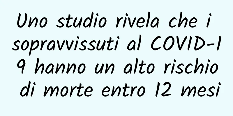 Uno studio rivela che i sopravvissuti al COVID-19 hanno un alto rischio di morte entro 12 mesi