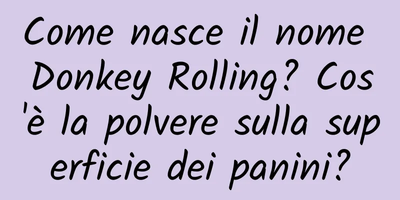 Come nasce il nome Donkey Rolling? Cos'è la polvere sulla superficie dei panini?