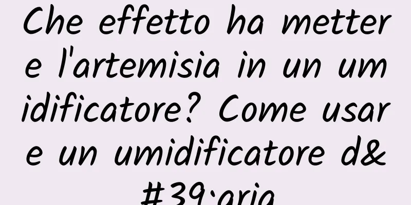 Che effetto ha mettere l'artemisia in un umidificatore? Come usare un umidificatore d'aria