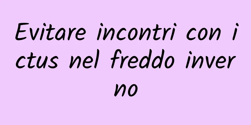 Evitare incontri con ictus nel freddo inverno