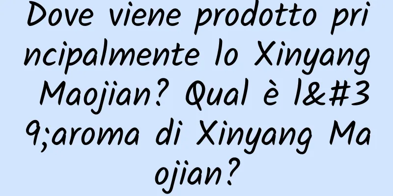 Dove viene prodotto principalmente lo Xinyang Maojian? Qual è l'aroma di Xinyang Maojian?