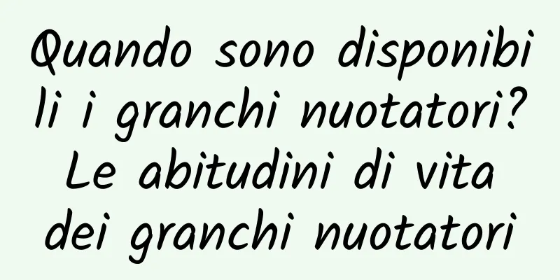 Quando sono disponibili i granchi nuotatori? Le abitudini di vita dei granchi nuotatori