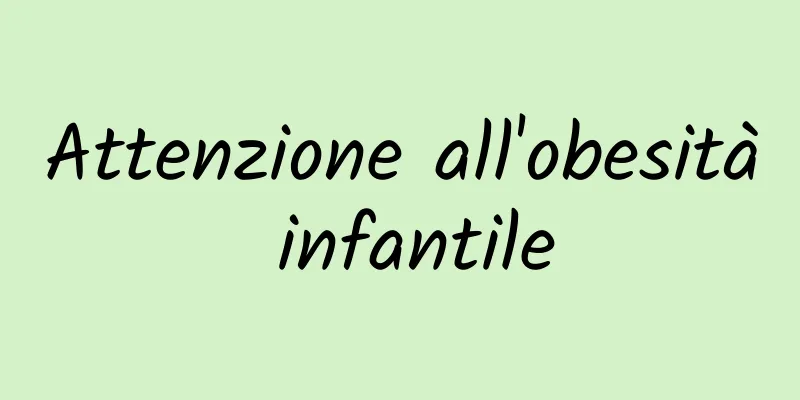 Attenzione all'obesità infantile
