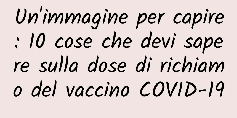 Un'immagine per capire: 10 cose che devi sapere sulla dose di richiamo del vaccino COVID-19