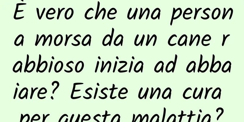 È vero che una persona morsa da un cane rabbioso inizia ad abbaiare? Esiste una cura per questa malattia?