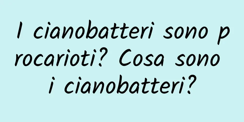 I cianobatteri sono procarioti? Cosa sono i cianobatteri?
