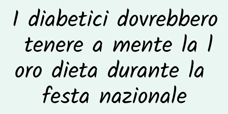 I diabetici dovrebbero tenere a mente la loro dieta durante la festa nazionale