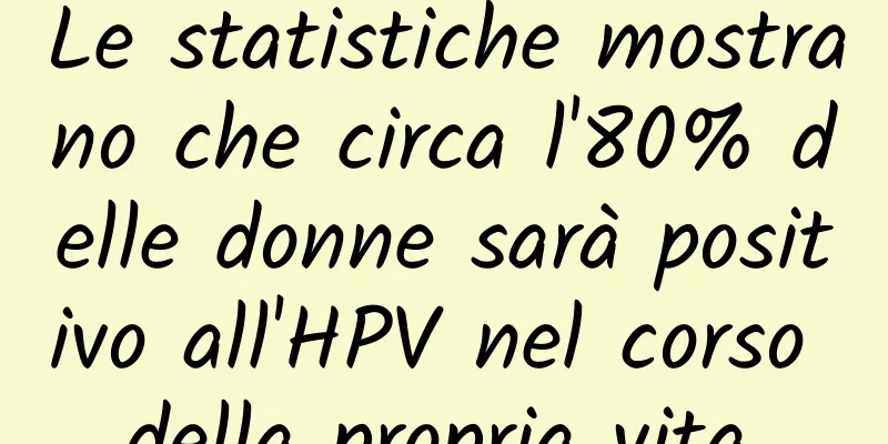 Le statistiche mostrano che circa l'80% delle donne sarà positivo all'HPV nel corso della propria vita.