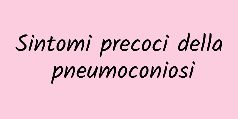 Sintomi precoci della pneumoconiosi