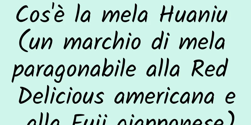 Cos'è la mela Huaniu (un marchio di mela paragonabile alla Red Delicious americana e alla Fuji giapponese)