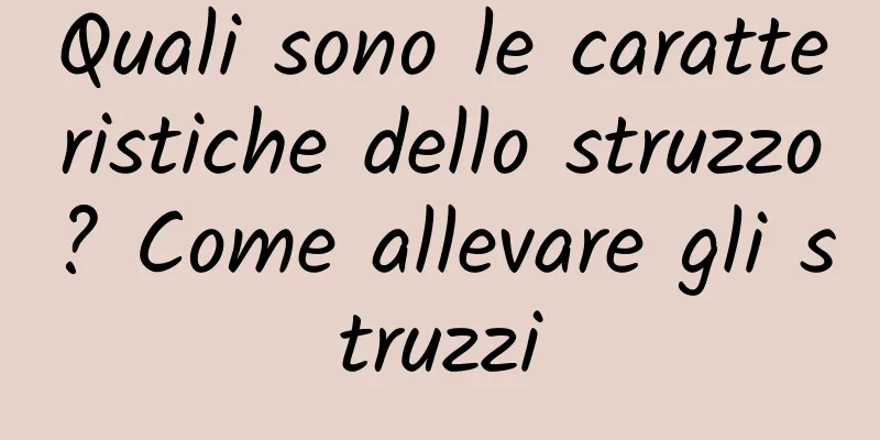 Quali sono le caratteristiche dello struzzo? Come allevare gli struzzi