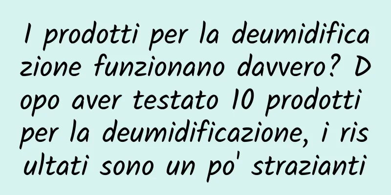 I prodotti per la deumidificazione funzionano davvero? Dopo aver testato 10 prodotti per la deumidificazione, i risultati sono un po' strazianti