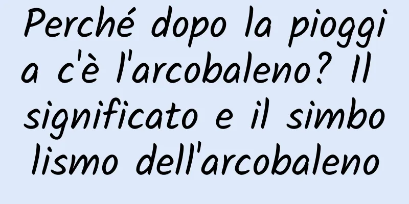 Perché dopo la pioggia c'è l'arcobaleno? Il significato e il simbolismo dell'arcobaleno