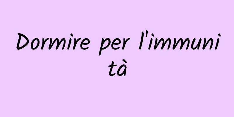 Dormire per l'immunità