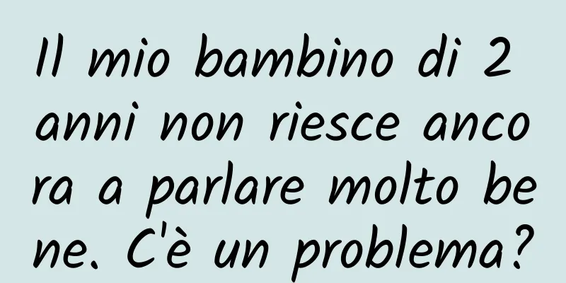 Il mio bambino di 2 anni non riesce ancora a parlare molto bene. C'è un problema?