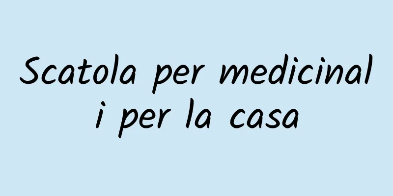 Scatola per medicinali per la casa