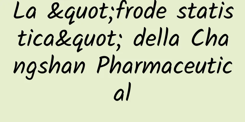 La "frode statistica" della Changshan Pharmaceutical
