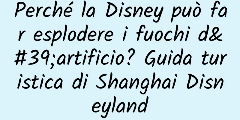 Perché la Disney può far esplodere i fuochi d'artificio? Guida turistica di Shanghai Disneyland