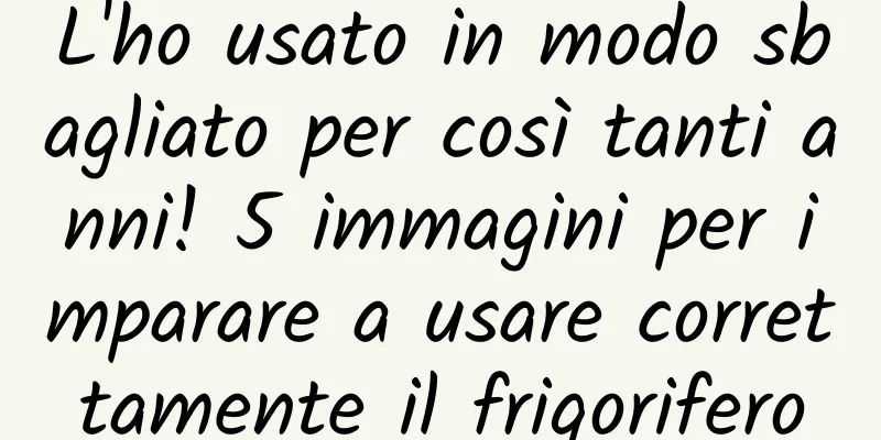 L'ho usato in modo sbagliato per così tanti anni! 5 immagini per imparare a usare correttamente il frigorifero