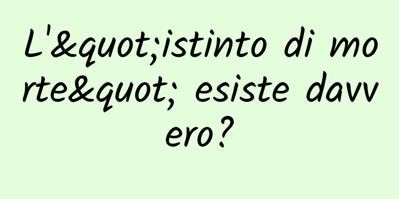 L'"istinto di morte" esiste davvero?