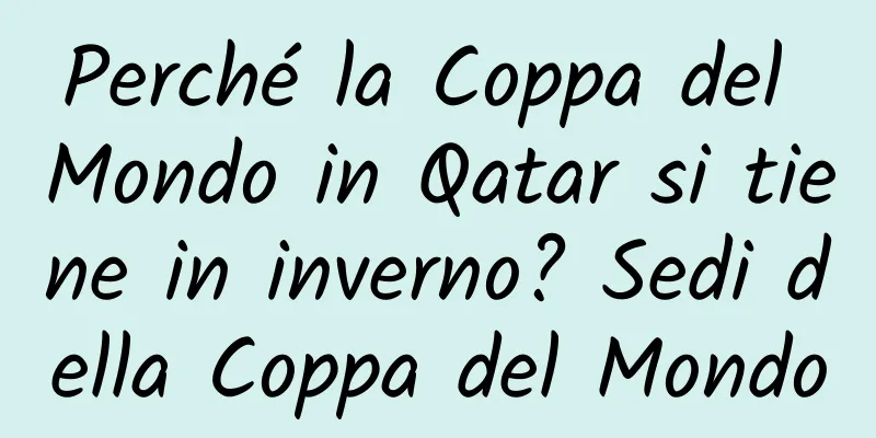 Perché la Coppa del Mondo in Qatar si tiene in inverno? Sedi della Coppa del Mondo
