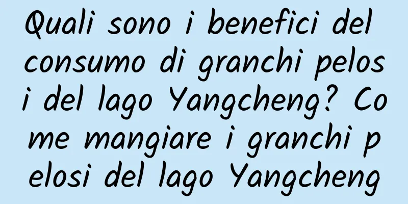 Quali sono i benefici del consumo di granchi pelosi del lago Yangcheng? Come mangiare i granchi pelosi del lago Yangcheng