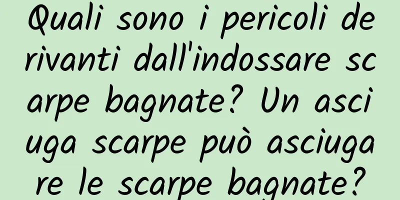 Quali sono i pericoli derivanti dall'indossare scarpe bagnate? Un asciuga scarpe può asciugare le scarpe bagnate?
