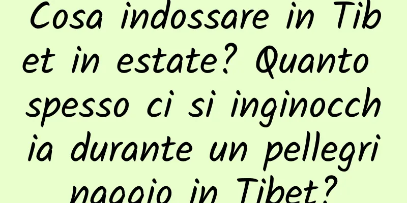 Cosa indossare in Tibet in estate? Quanto spesso ci si inginocchia durante un pellegrinaggio in Tibet?