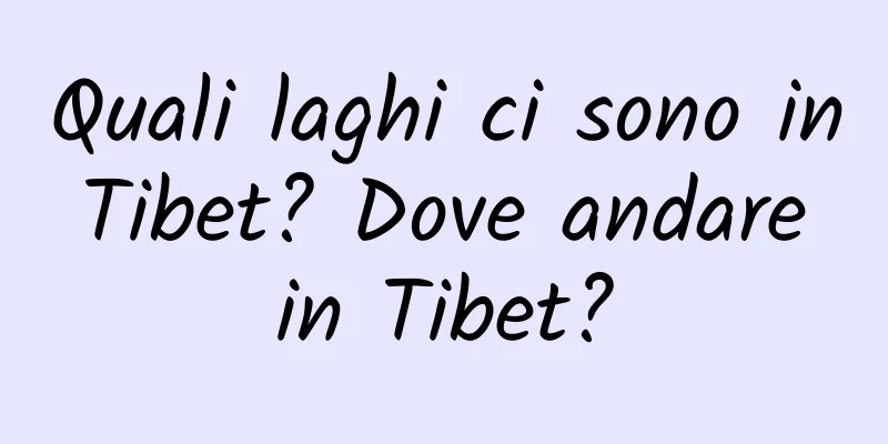 Quali laghi ci sono in Tibet? Dove andare in Tibet?