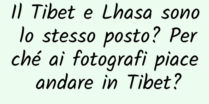 Il Tibet e Lhasa sono lo stesso posto? Perché ai fotografi piace andare in Tibet?