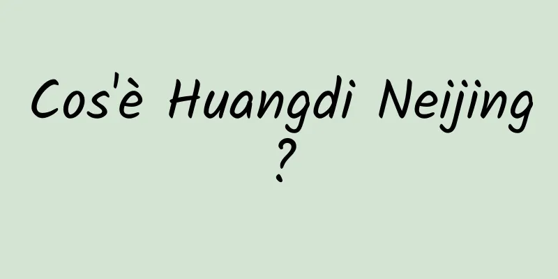 Cos'è Huangdi Neijing?
