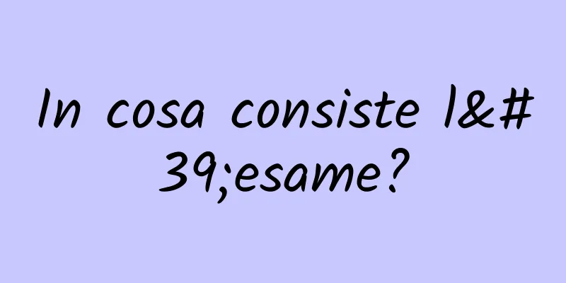 In cosa consiste l'esame?
