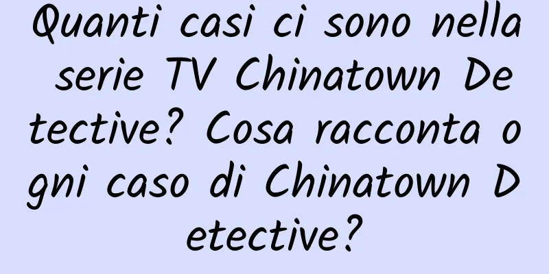 Quanti casi ci sono nella serie TV Chinatown Detective? Cosa racconta ogni caso di Chinatown Detective?