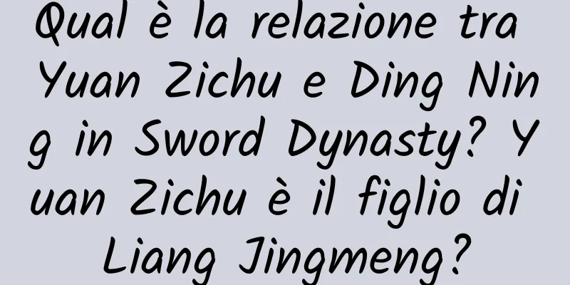 Qual è la relazione tra Yuan Zichu e Ding Ning in Sword Dynasty? Yuan Zichu è il figlio di Liang Jingmeng?