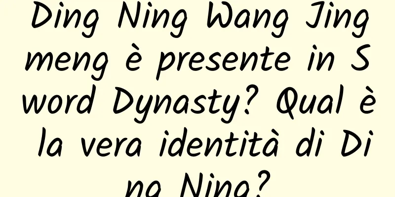 Ding Ning Wang Jingmeng è presente in Sword Dynasty? Qual è la vera identità di Ding Ning?