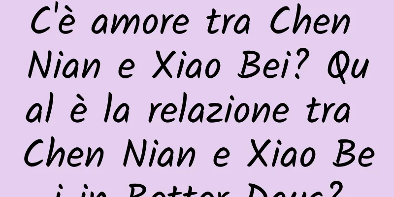 C'è amore tra Chen Nian e Xiao Bei? Qual è la relazione tra Chen Nian e Xiao Bei in Better Days?