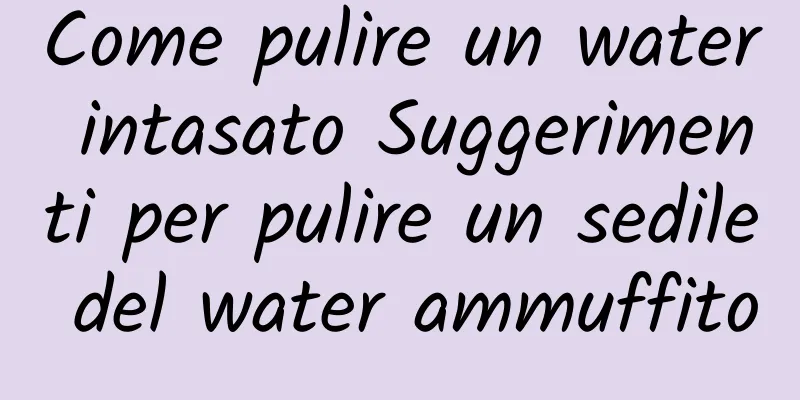 Come pulire un water intasato Suggerimenti per pulire un sedile del water ammuffito