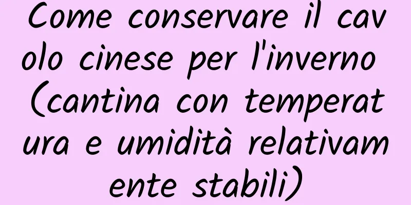 Come conservare il cavolo cinese per l'inverno (cantina con temperatura e umidità relativamente stabili)