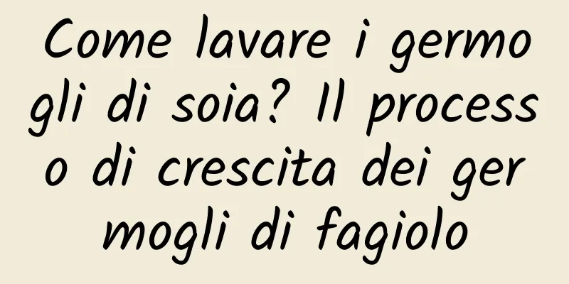 Come lavare i germogli di soia? Il processo di crescita dei germogli di fagiolo