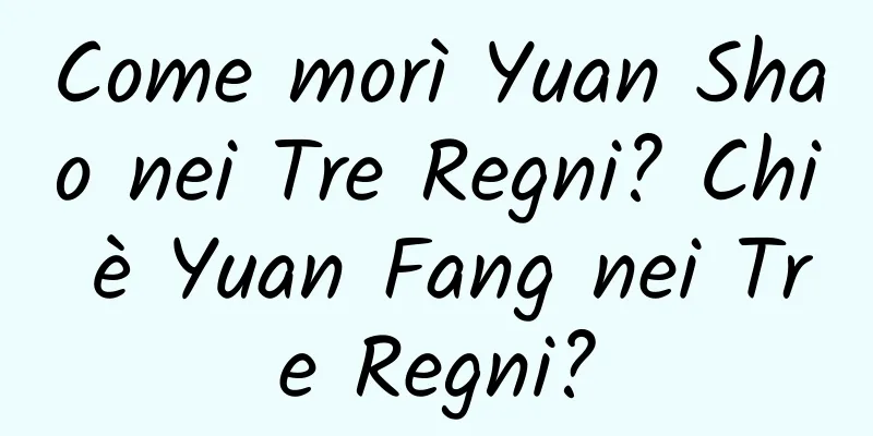Come morì Yuan Shao nei Tre Regni? Chi è Yuan Fang nei Tre Regni?