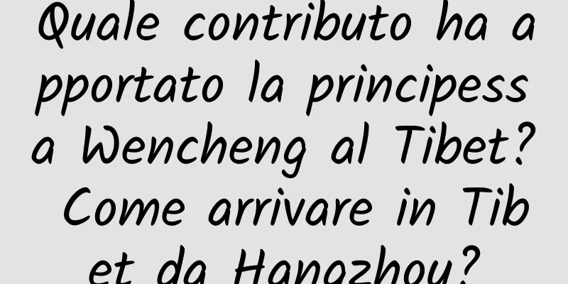 Quale contributo ha apportato la principessa Wencheng al Tibet? Come arrivare in Tibet da Hangzhou?