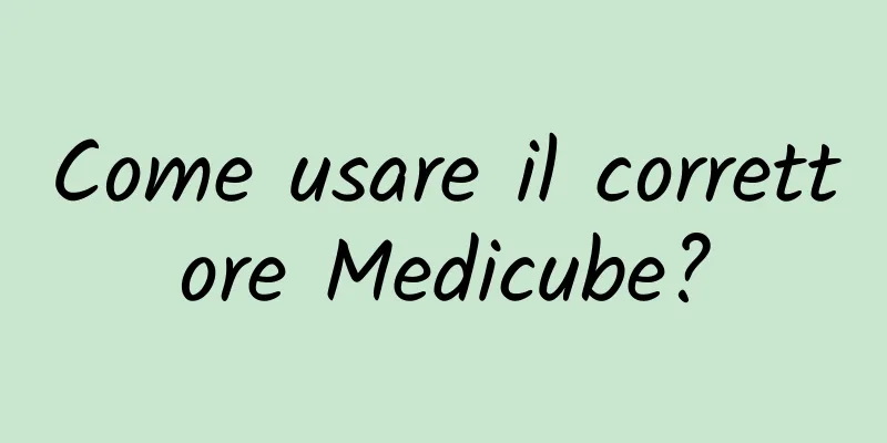 Come usare il correttore Medicube?