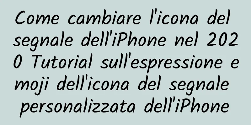 Come cambiare l'icona del segnale dell'iPhone nel 2020 Tutorial sull'espressione emoji dell'icona del segnale personalizzata dell'iPhone