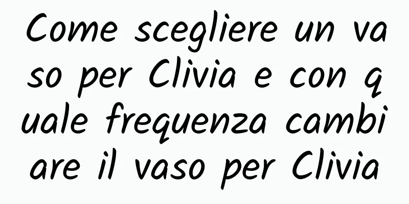 Come scegliere un vaso per Clivia e con quale frequenza cambiare il vaso per Clivia